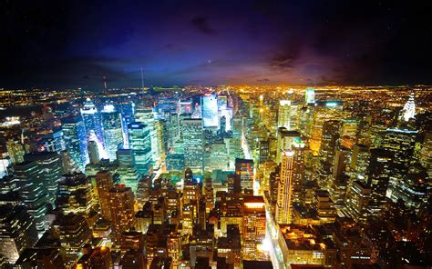 City buildings, city, colorful, night, cityscape HD wallpaper | Wallpaper Flare