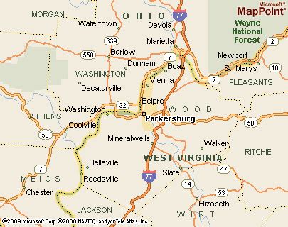 Where is Parkersburg, West Virginia? see area map & more