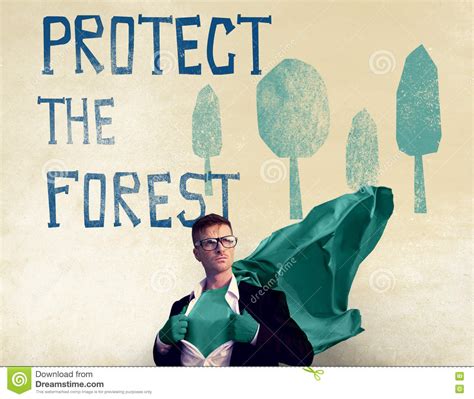 Protect the Forest Ecological Issue Concept Stock Image - Image of leader, brave: 79093825