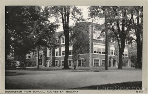 Rochester High School Indiana Postcard