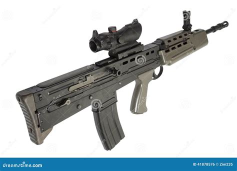 British assault rifle L85 stock photo. Image of firearms - 41878576