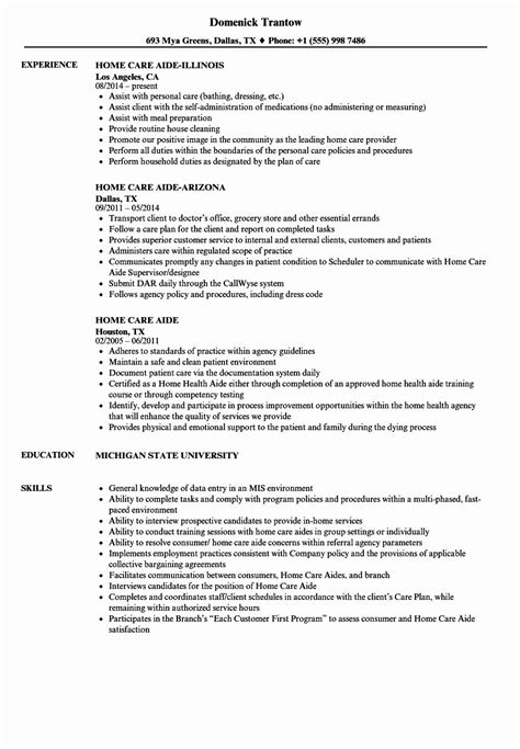 23+ Home health care aide resume sample That You Should Know