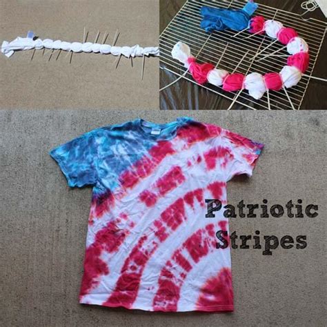 How to Make Patriotic Stripes Tie Dye Shirt!