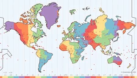 Este mapa interactivo nos descubre los husos horarios, cuándo se ...