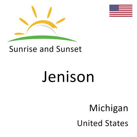 Sunrise and Sunset Times in Jenison, Michigan, United States