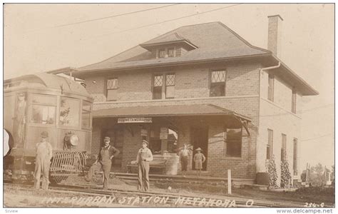 RP: Trolly car at Interurban Trolly Station / Depot , METAMORA , Ohio ...