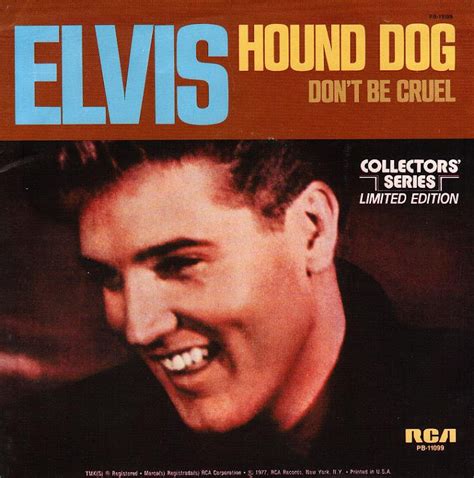 Gary's 45s: Hound Dog/Don't Be Cruel, Elvis Presley, 1956 (reissue)