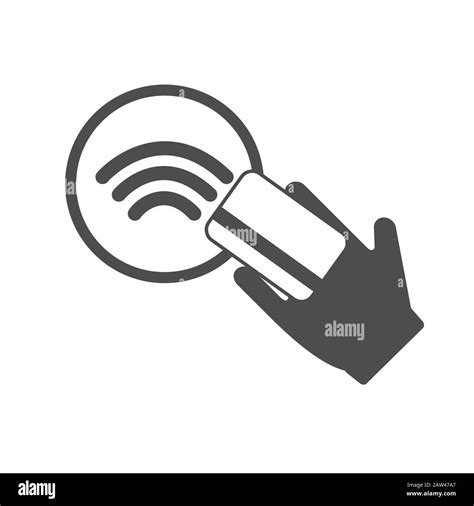 Contactless NFC wireless pay sign logo. Credit card nfc payment vector ...