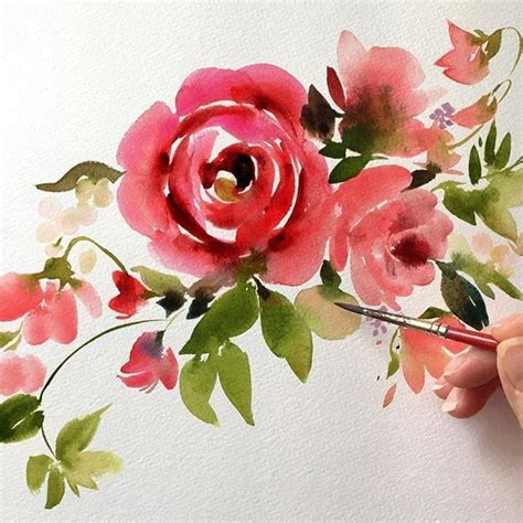 25 Beautiful Watercolor Flower Painting Ideas & Inspiration - Brighter ...