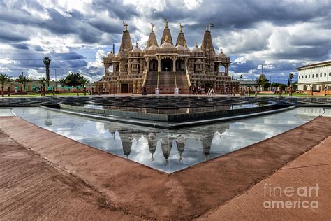 Hindu Temple BAPS Shri Swaminarayan Mandir Photograph by Peter Dang