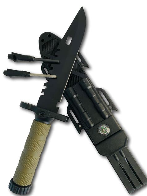 Black Ops - Rambo Survival Knife With Flint, Sharpener And Compass - Gift | Shop Today. Get it ...