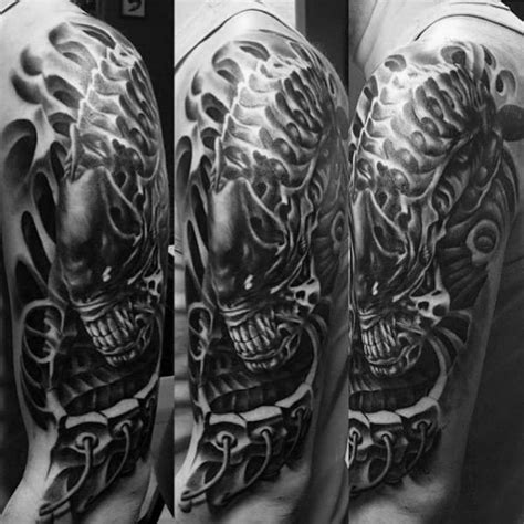 50 Hr Giger Tattoo Designs For Men - Swiss Painter Ink Ideas