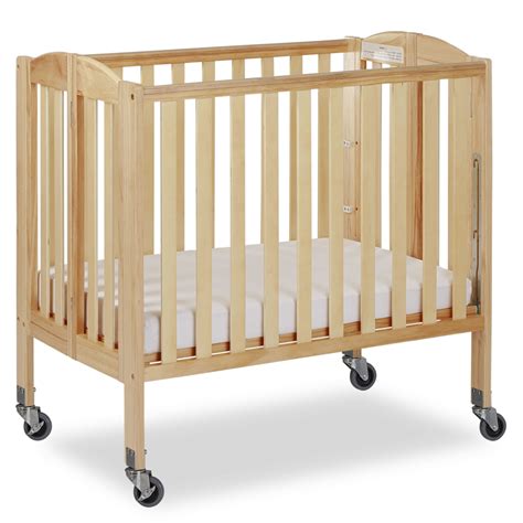 3 in 1 Folding Portable Crib, Steel Wheels | Dream On Me