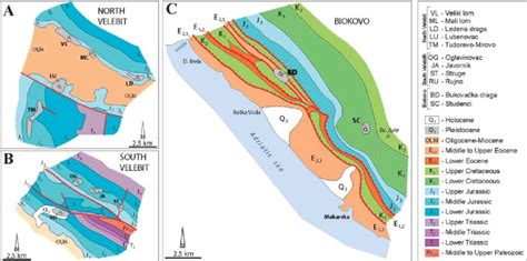 Geological maps with the occurrences of glacial deposits. A: Northern ...