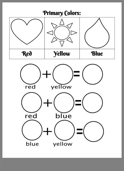 Primary Colors Worksheets - Ideas 2022