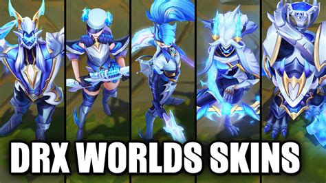 All DRX Skins Spotlight Aatrox Akali Kindred Caitlyn Ashe Maokai (League of Legends) - YouTube