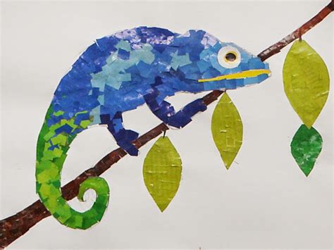 Jerdee's Art Classes: Animals in Art: Magazine Mosaics