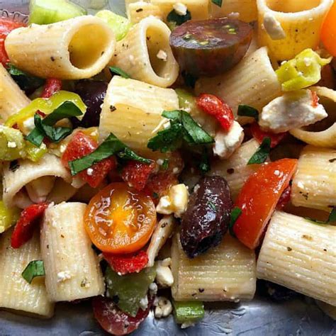 FABULOUS Greek Pasta Salad Recipe - Reluctant Entertainer