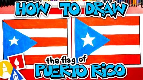 How To Draw The Puerto Rico Flag - Art For Kids Hub