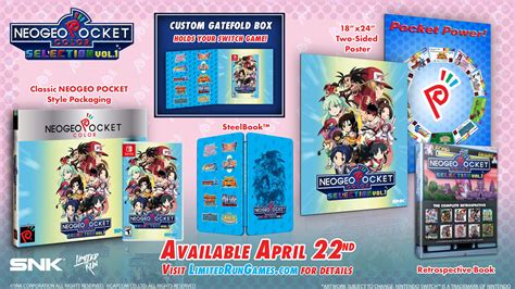 Neo Geo Pocket Color Selection Vol. 1 Limited Run Physical Edition ...