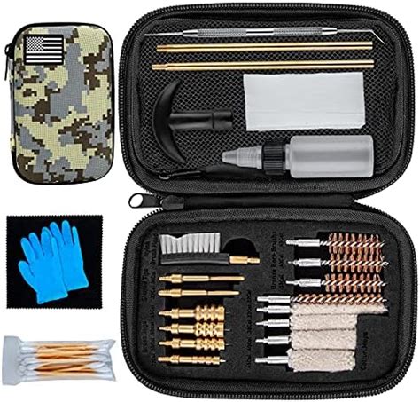 klola 9mm Gun Cleaning Kit with Camouflage Zippered Case, Pistol ...