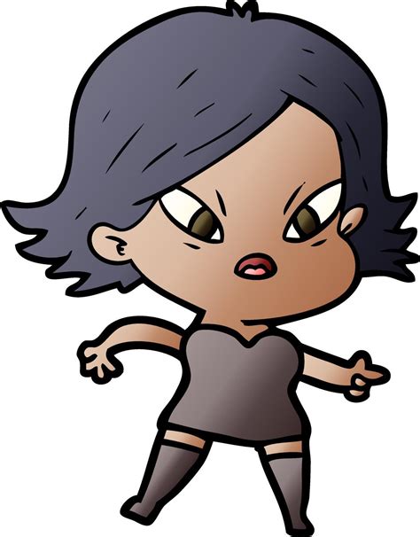 cartoon stressed woman 12083990 Vector Art at Vecteezy