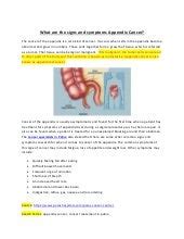 What are the signs and symptoms appendix cancer?