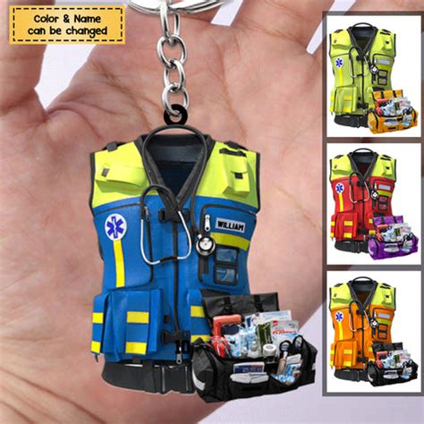 Gift For Paramedic, Emt Paramedic Safety Vest Personalized Flat Acryli ...