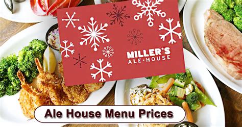 Ale House Menu Prices | Miller's Ale House Daily Specials Menu