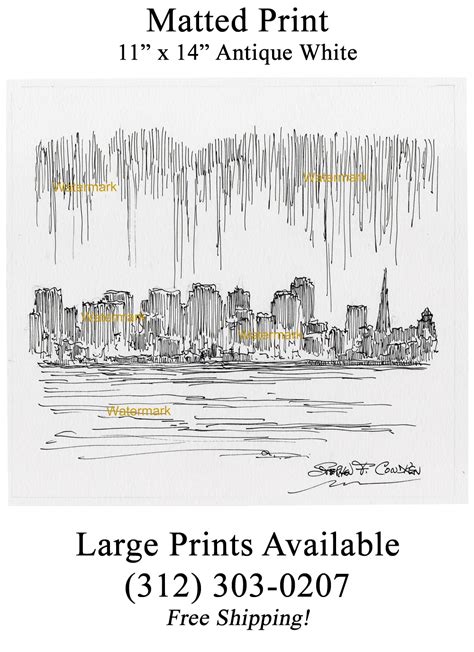 San Francisco Skyline Drawing at PaintingValley.com | Explore ...