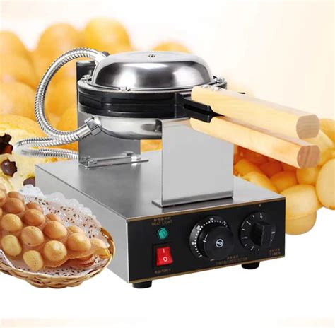 electric 220V/110V egg waffle maker waffle machine Hong Kong waffle ...