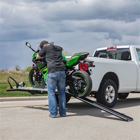 Black Widow Deluxe Steel Motorcycle Carrier - 600 lbs. Capacity | Discount Ramps