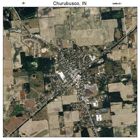 Aerial Photography Map of Churubusco, IN Indiana