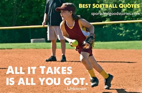 Best Softball Quotes and Sayings | Sports Feel Good Stories