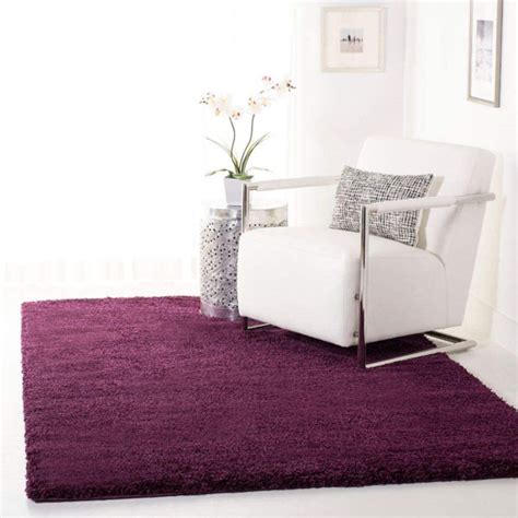 17 Stories Annicka California Shaggy Purple Rug & Reviews | Wayfair.co.uk