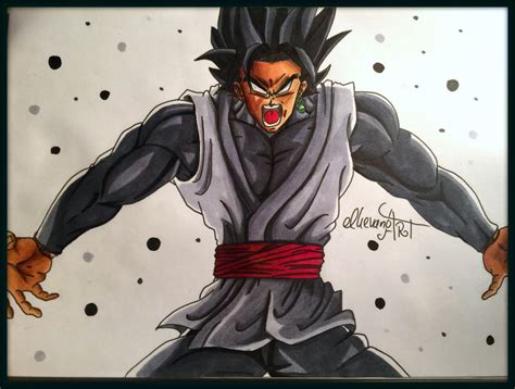 Black Goku rage www.facebook.com/elkevanoart by ElKevanoArt on DeviantArt