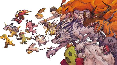 digimon adventure 1 evolutions agumon - gabumon - biomon - tentomon - patamon - palmon - gomamon ...