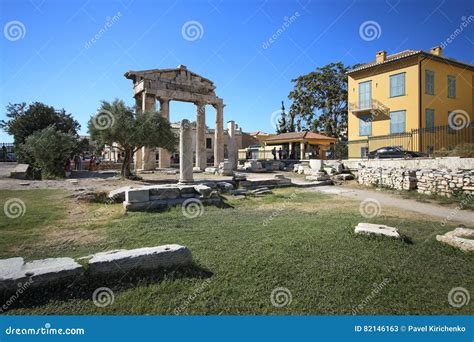 Ruins of Roman Agora, Athens Stock Image - Image of ruin, archaeology: 82146163