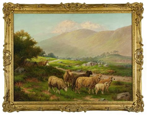 Antiques Atlas - Sheep Landscape 19thc.Oil Painting By W.H.Mander