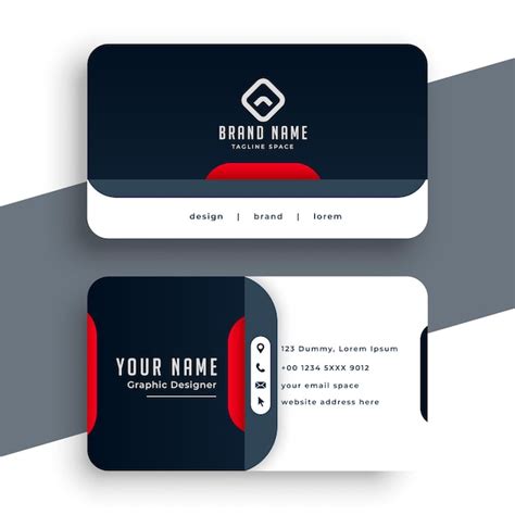 Free Vector | Modern business card design in professional style