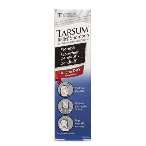 Tarsum Extra Strength Psoriasis Shampoo - Coal Tar Shampoo for Scalp Psoriasis, Seborrheic ...