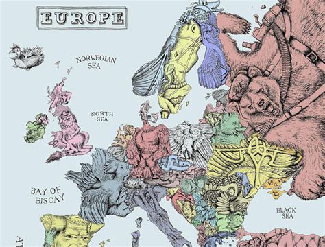 Illustrated map of Europe by Sven Shaw on Dribbble