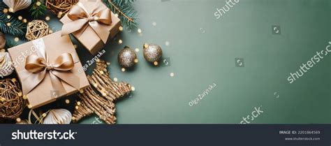 New Year Banner Christmas Gift Boxes Stock Photo 2201864569 | Shutterstock