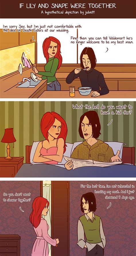 AU Lily and Snape by julvett on DeviantArt