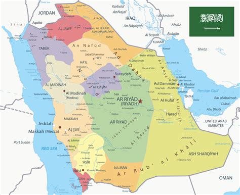 Mihrab Journeys | The map of Saudi Arabia