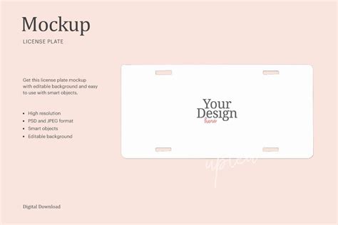 17+ Creative License Plate Mockup PSD Templates