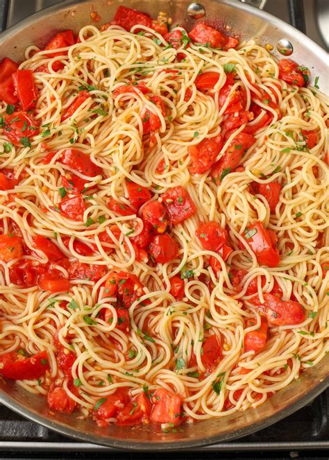 Fresh Tomato Pasta - Vegetable Recipes