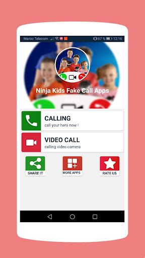 Calling Ninja kids - Call Simulator Apk by AmrWeb - wikiapk.com