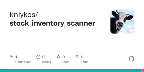 GitHub - knlykos/stock_inventory_scanner