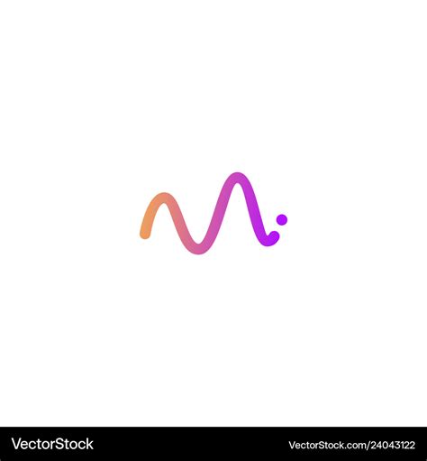 M letter wave logo icon Royalty Free Vector Image